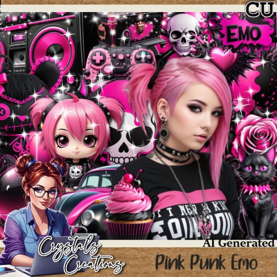 Pink Punk Emo - Click Image to Close