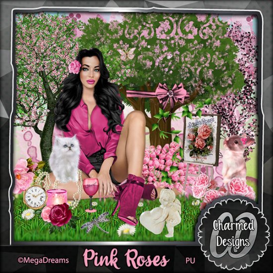 Pink Roses - Click Image to Close