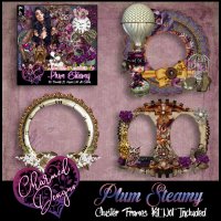 Plum Steamy Cluster Frames