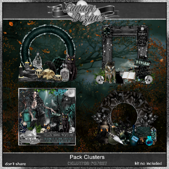 Haunted Forest Clusters - Click Image to Close