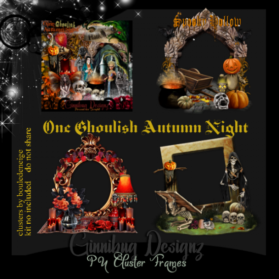 One Ghoulish Autumn Night Clusters - Click Image to Close