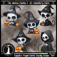 Cute Halloween Skeletons 3