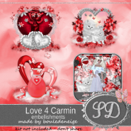 SD Embellishments Love 4 Carmin