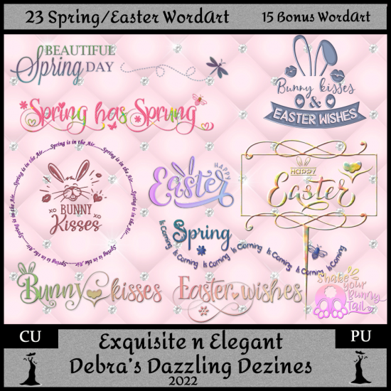 Spring/Easter Word Art - Click Image to Close