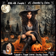 Witch with Pumpkin 1