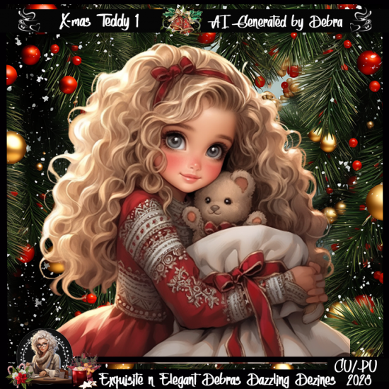 X-mas Teddy 1 - Click Image to Close