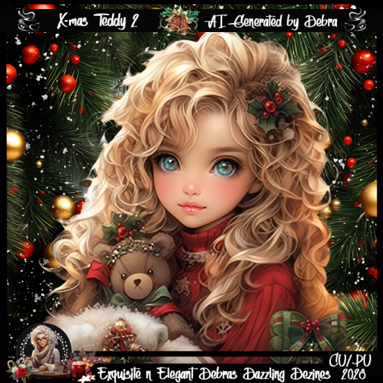 X-mas Teddy 2 - Click Image to Close