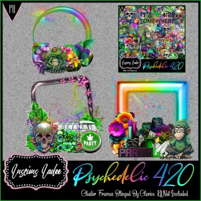 Psychedelic 420 Cluster Frames