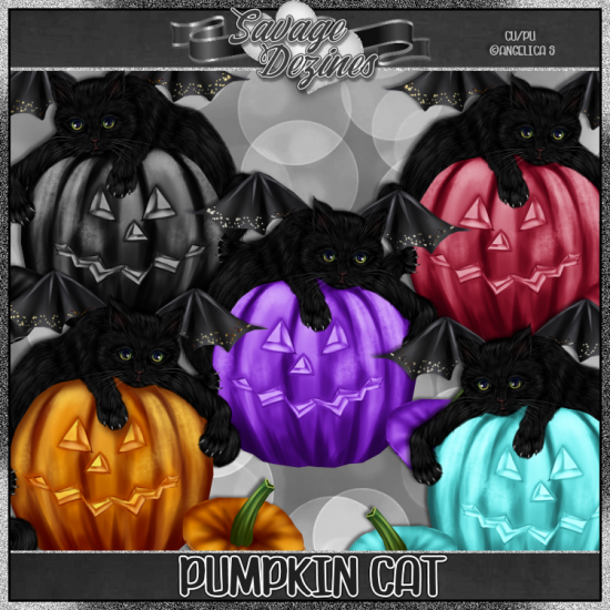 Pumpkin Cats CU4PU - Click Image to Close