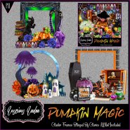 Pumpkin Magic Cluster Frames