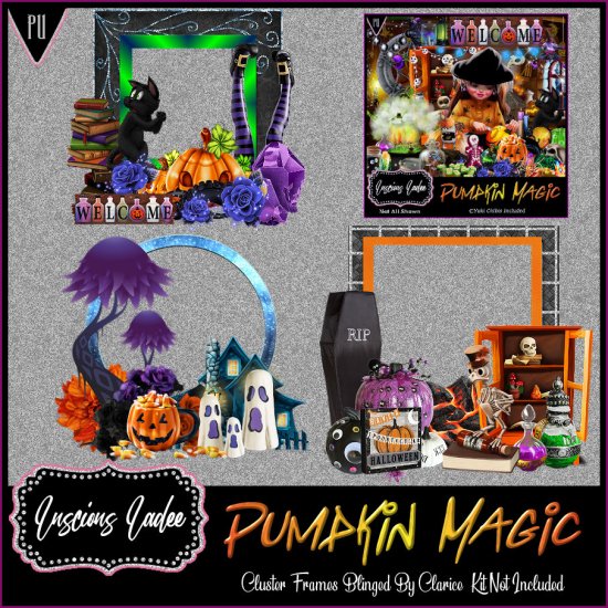 Pumpkin Magic Cluster Frames - Click Image to Close