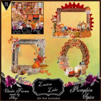 Pumpkin Spice Cluster Frames