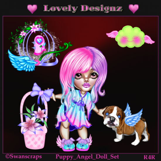 R4R_Puppy_Angel_Doll_SET - Click Image to Close