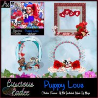 Puppy Love Cluster Frames