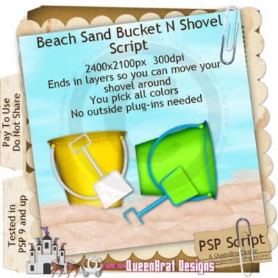 Beach Bucket N Shovel Script