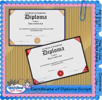 Certificate Of Diploma Script