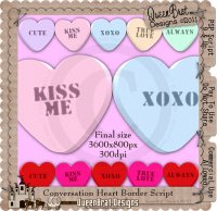 Conversation Heart Border Script