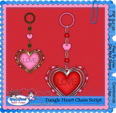 Dangle Heart Chain Scirpt