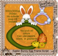 Easter Bunny Egg Frame Script