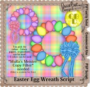 Easter Egg Wreath Script