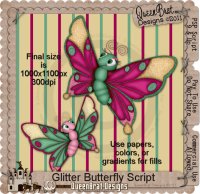 Glitter Butterfly Script