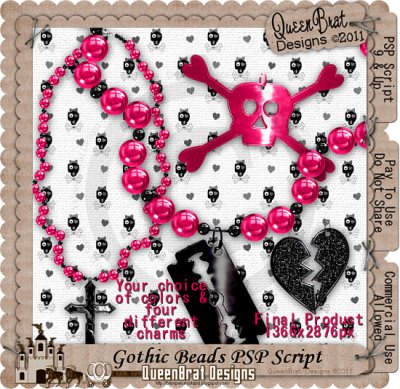 Gothic Beads Script