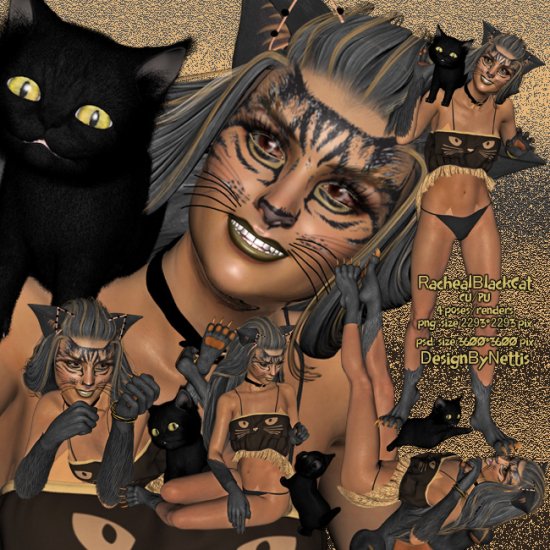 Racheal Black Cat - Click Image to Close