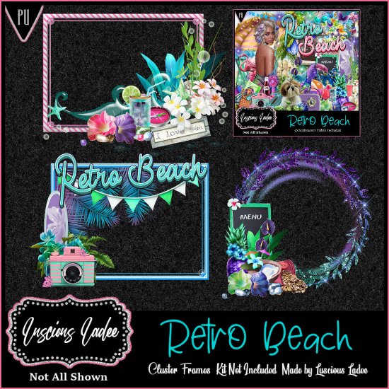 Retro Beach Cluster Frames - Click Image to Close