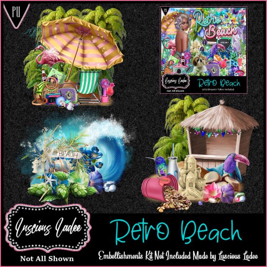 Retro Beach Embellishments - Click Image to Close