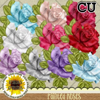 Painted Roses CU