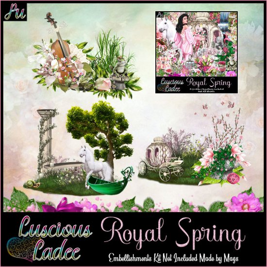 Royal Spring Embellishments - Click Image to Close