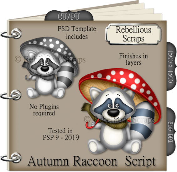 Autumn Raccoon Script - Click Image to Close