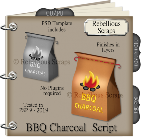 BBQ Charcoal Script - Click Image to Close