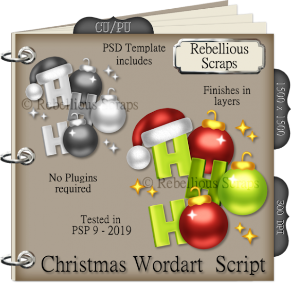 Christmas Wordart Script - Click Image to Close