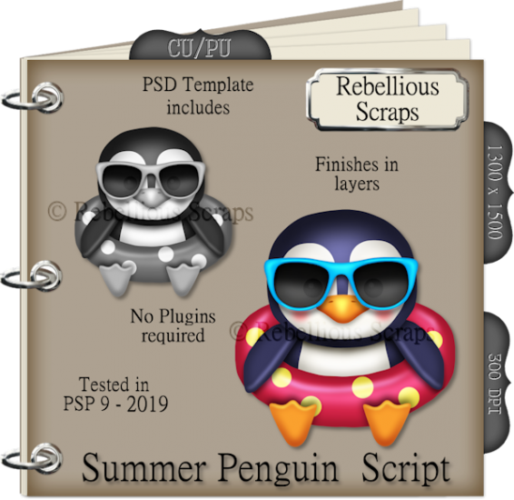 Summer Penguin Script - Click Image to Close