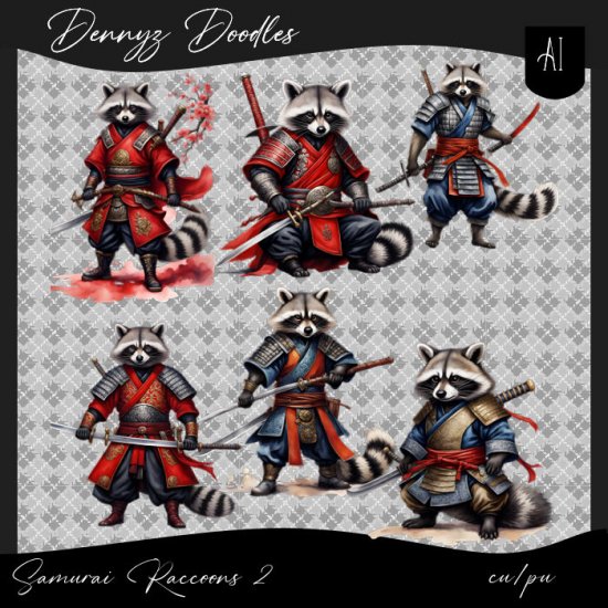 AI CU Samurai Raccoon 2 - Click Image to Close