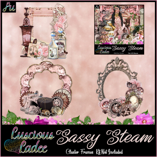 Sassy Steam Cluster Frames - Click Image to Close