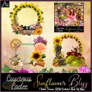 Sunflower Bliss Cluster Frames