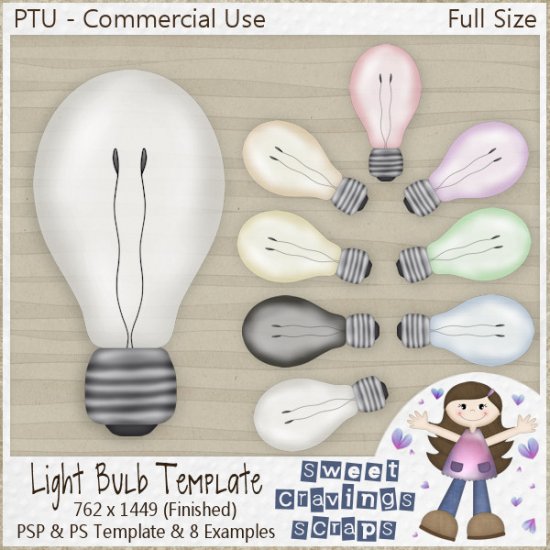 CU - Light Bulb Template (FULL SIZE) - Click Image to Close