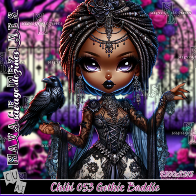 AI Chibi 053 Gothic Baddie