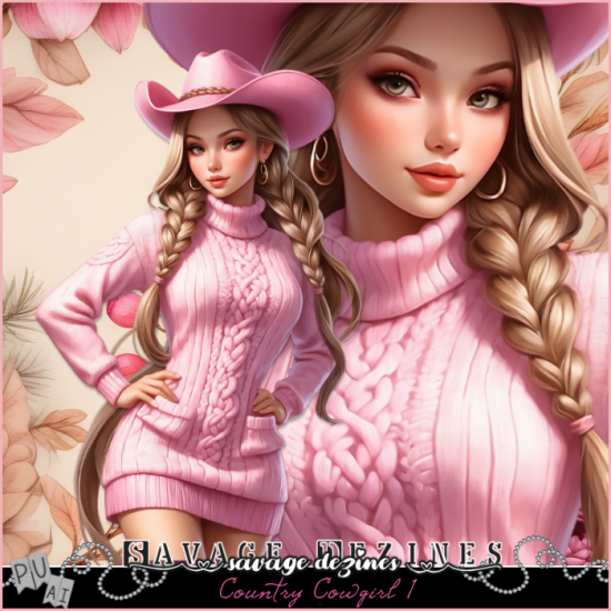 AI PU Country Cowgirl 1 - Click Image to Close