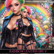 AI CU Rainbow Leather Girl 2
