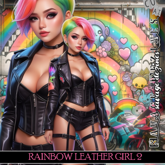 AI CU Rainbow Leather Girl 2 - Click Image to Close