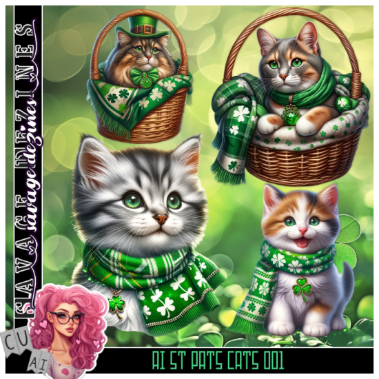 AI St Pats Cats 001 - Click Image to Close