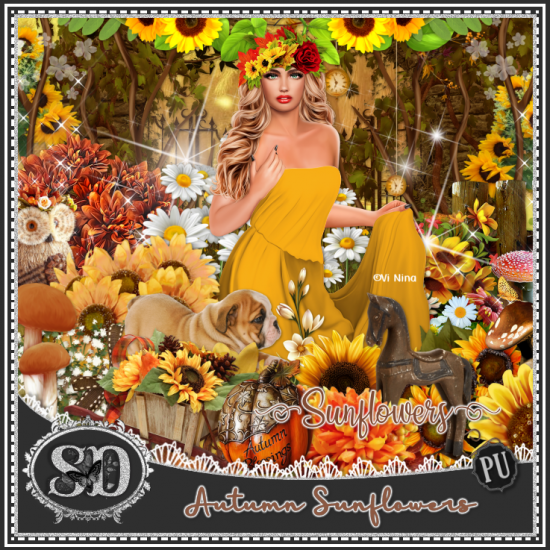 Autumn Sunflowers Kit - Click Image to Close