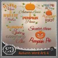 Autumn Word Art 4