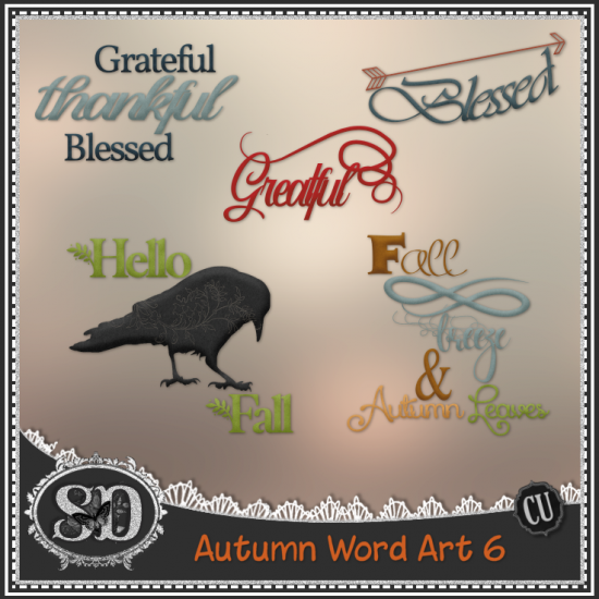 Autumn Word Art 6 - Click Image to Close