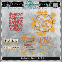 Autumn Word Art 7