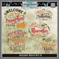 Autumn Word Art 8
