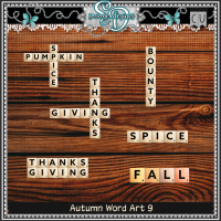 Autumn Word Art 9